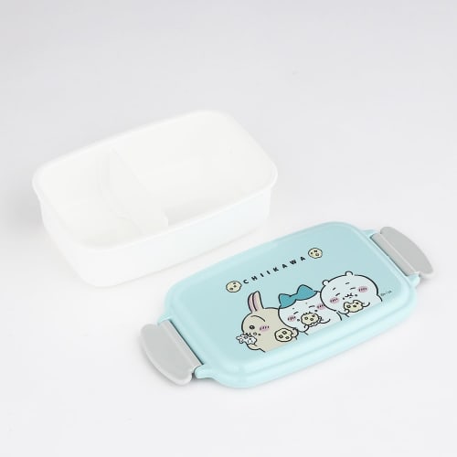 OSK PL-1R Bento Box, 500ml, Chiikawa Blue, Dishwasher Safe, Storage Container with Dividers, Microwave Safe, Made in Japan