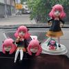 Anime Statue Two Heads Spy X Family Sit/Stand Anya Forger with Pet Figure Home Decor Figurine Model Toy for Kid Adult
