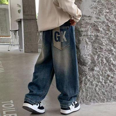 Boys' Casual Jeans - New Spring/Fall Trend - Loose Fit for Mid To Large Kids