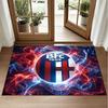 Bologna FC Design Crystal Velvet Rug Soft Decorative Mat for Bedroom Entrance