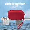 Oval Silicone Makeup Bag Waterproof Portable Storage Bag Zippered Travel Cosmetic Pouch for Toiletry Lipsticks Keys Jewelry
