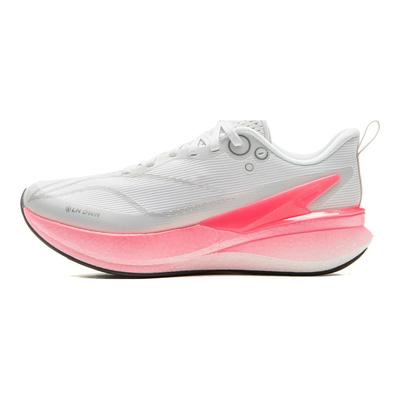 Li Ning Red Rabbit 8 Pro Amortecimento de Palmilha Inteira Tênis de Corrida de Malha Feminino Tênis de Corrida Padrão-Branco ARPV016-1