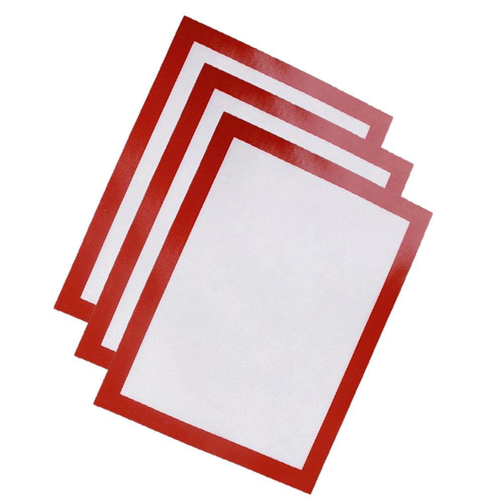 3Pcs Non Stick Silicone Baking Mats 40x30cm Heat Resistant Pastry Mat Professional Kitchen Silicone Mat for Oven Baking Sheets