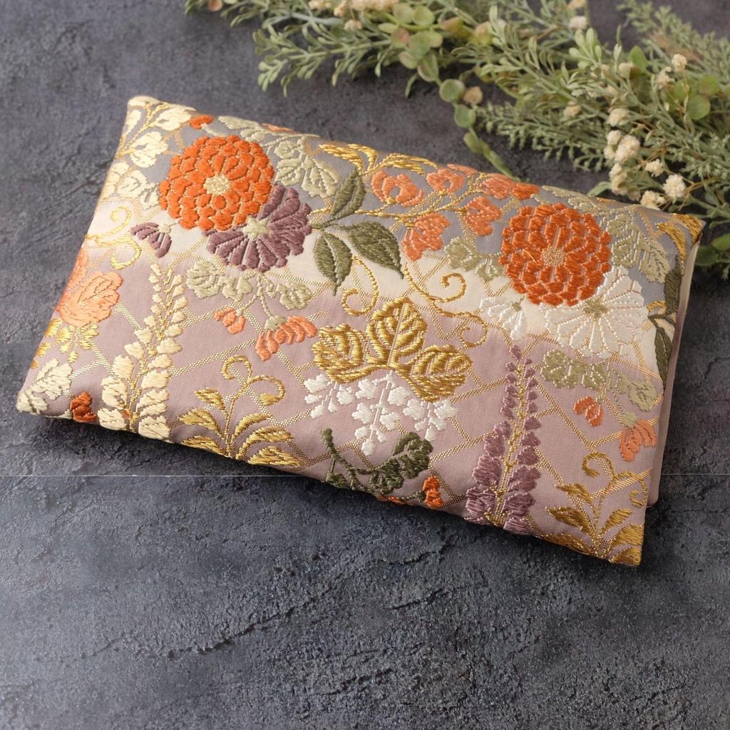 Used Goshuincho Case, Goshuincho Pouch, Obi Remake, Fukusa Type, Kimono Remake, Japanese Pattern, Japanese Style, Elegant, Karaori, One-of-a-kind,