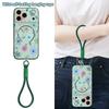 Watercolor Flowers Print Hand Strap Case For iPhone 17 Pro Max iPhone 16 15 14 13 Pro Max Magnetic For Magsafe Hybrid TPU+PC Matte Cover