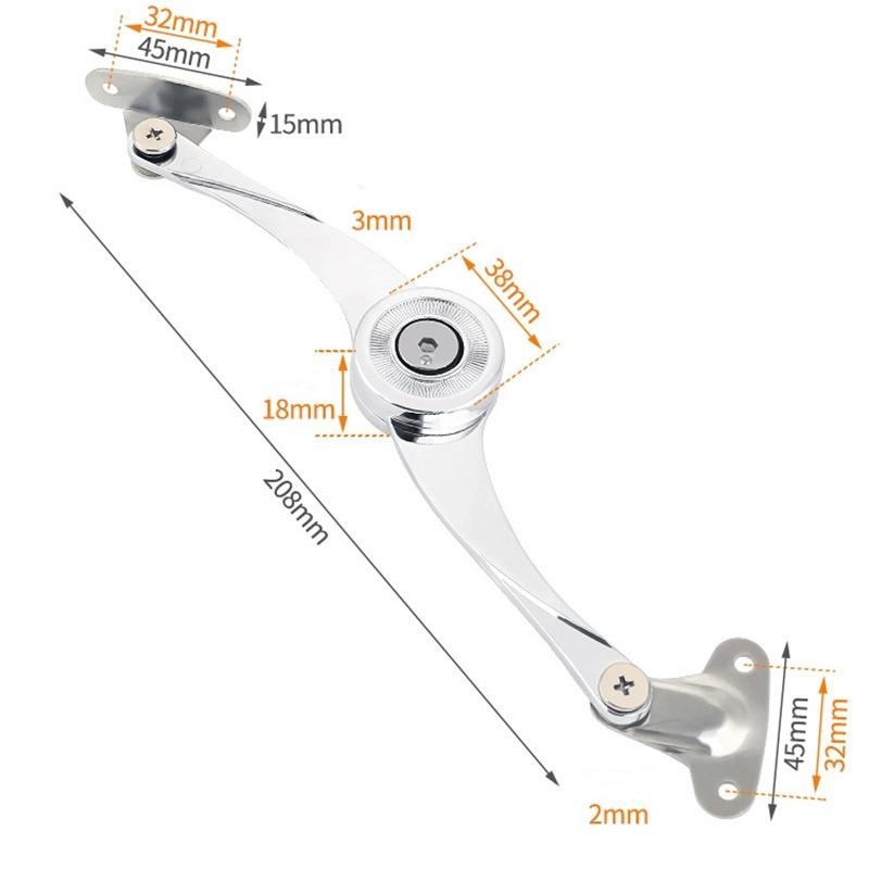 Hydraulische Scharniere mit zufälligem Stopp, verstellbare polnische Scharniere für Küchenschranktüren, Möbel-Hebeklappen-Stützbeschläge