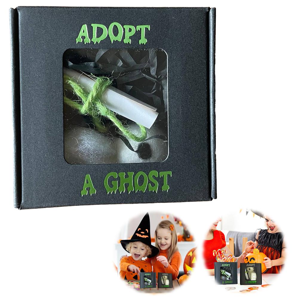 Cute Pocket Ghost Plush Toy, Adopt A Ghost Cute Halloween Pocket Ghost Plush Toy Felt Little Ghost Gift Box For Family Kids Gift