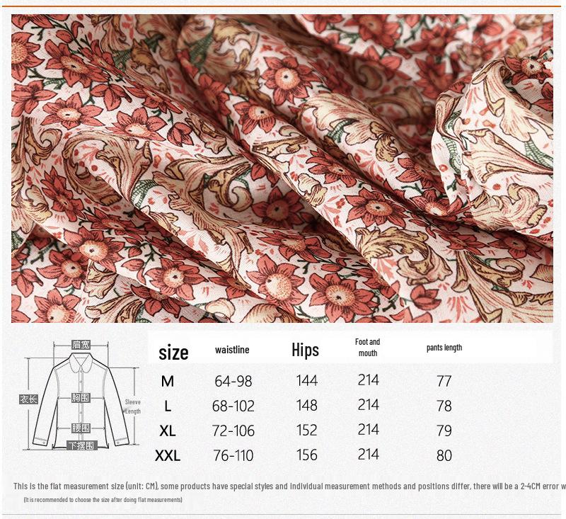 Summer 2025 Plus Size Casual Loose Printed Skirt