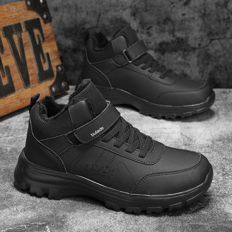 Winter Men boots Snow Walking Shoes Outdoor Climbing Shoes British Casual Work Shoes Ankle Boots Warm Cotton Sneakers