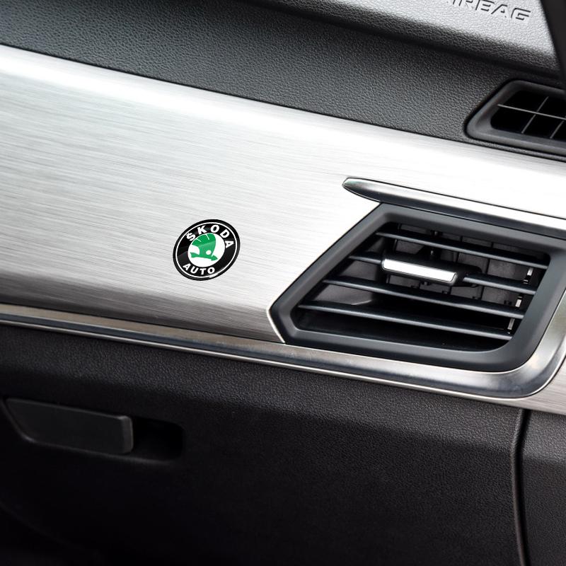 2/4/6 ks Samolepka na klíčovou dírku zámku dveří auta Znak Ochranná samolepka na auto pro Škoda Octavia Enyaq Rapid Karoq Derivati Fabia Kodiaq Kamiq Superb Yeti