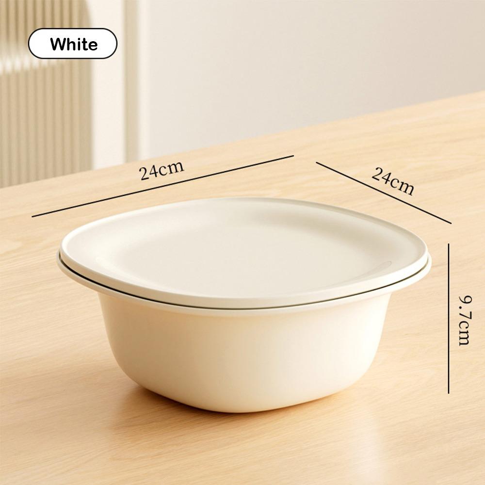 

3-IN-1 Food Strainer Multi-functional Drain Basket Strainer Bowl for Rinsing Fruits Vegetables білий