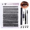 Diy Segmented Fried Hair Single Cluster False Eyelashes 14 Rows Large Capacity Daily Makeup