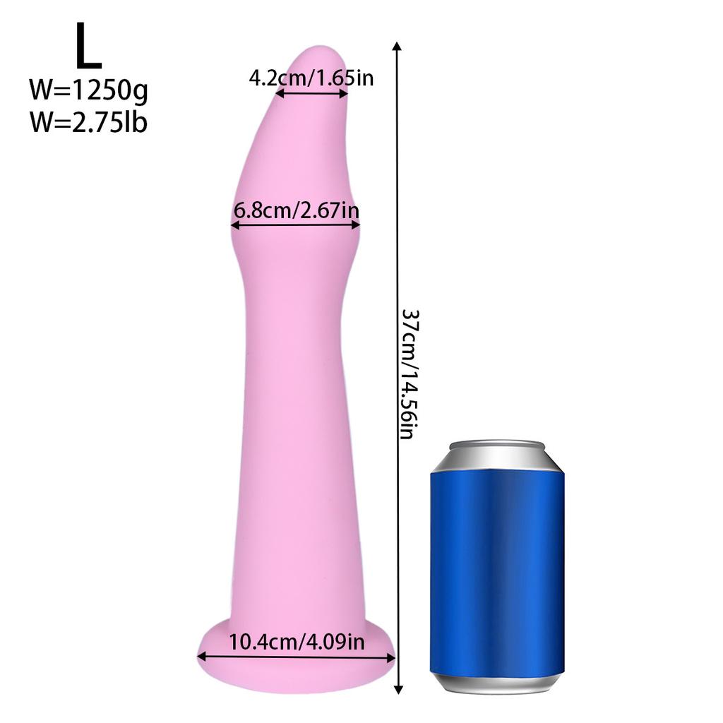 Plug Anal Mare Greu - Design Neregulat Extra Lung pentru Stretching Anal Avansat și Antrenament Fisting, Jucărie Unisex din Silicon