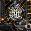 Arazzo da Appendere a Parete Tessuto Stampato Juventus FC per Soggiorno Camera da Letto Decorazione per la Casa