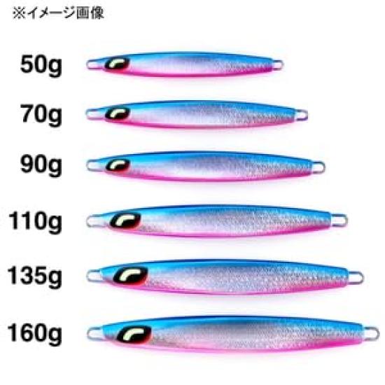 SHIMANO OCEA Stinger Butterfly Center Sardine JT-713L Offshore Metall Jig 135g S Gold Grün Zebra