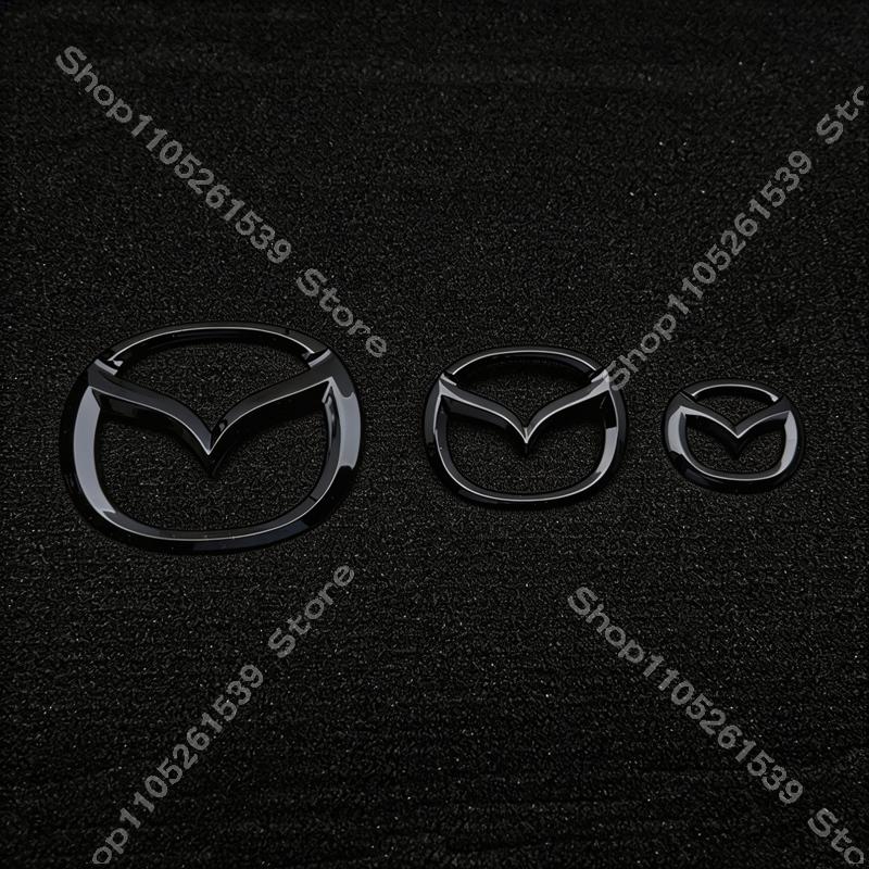 For MAZDA MX5ND 2015-2016 2017 2024 2025 2026  Front Grille Trunk Steering Wheel Emblem Decorate Sticker MX5 Logo Accessories FF17