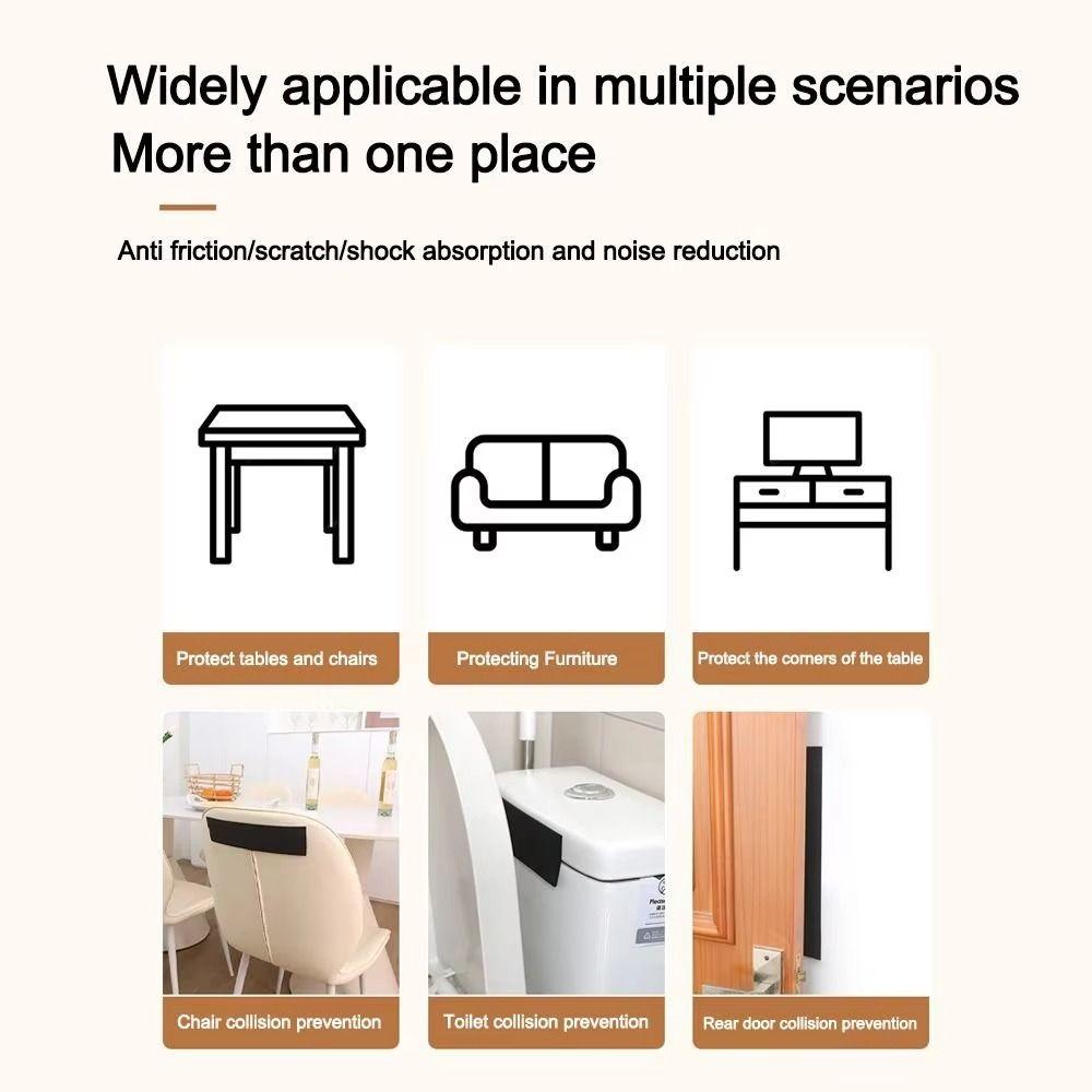 DIY Chair Leg Covers Self Adhesive Walking Stick Mat Floor Protectors Chair Leg Caps Coffee