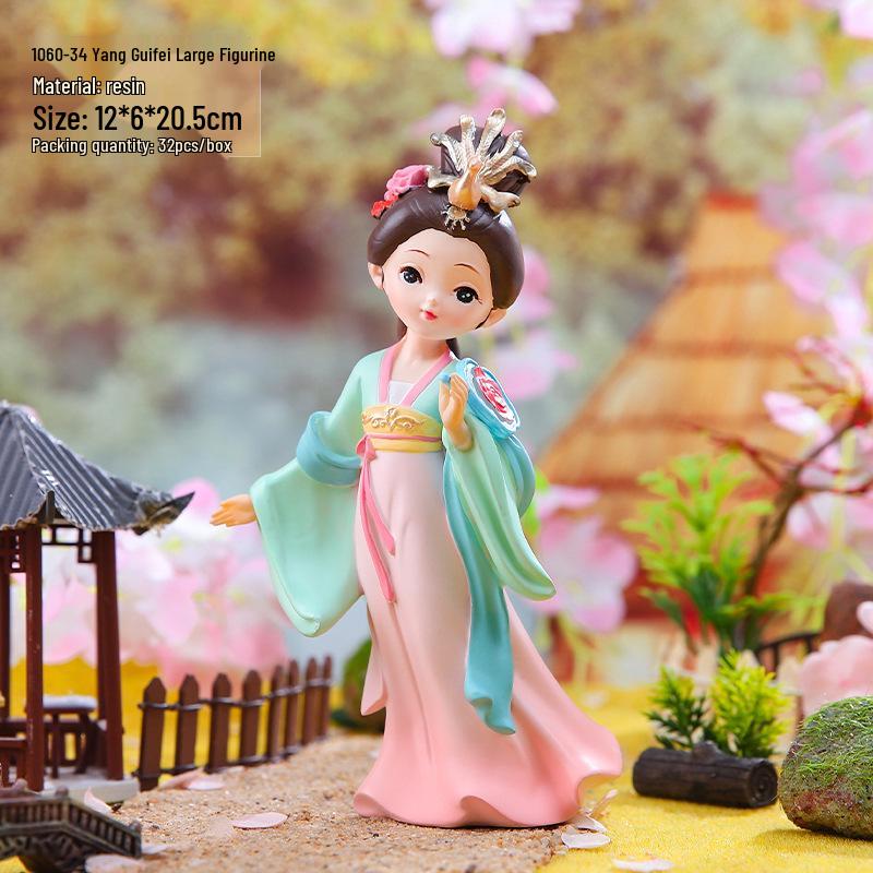 Şarap Dolabı ve Oturma Odası İçin Yaratıcı Retro Prenses Figür Dekorasyonu