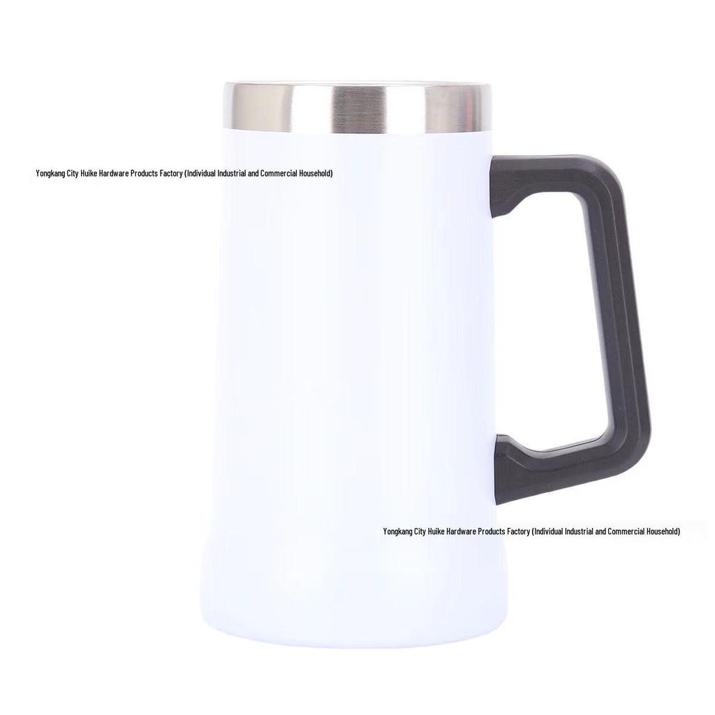 304 Stainless Steel 23oz Vacuum Insulated Beer Mug with Handle