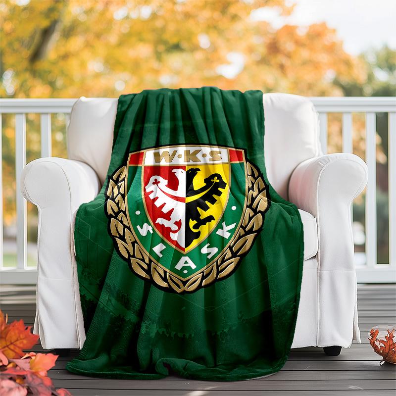 1pc Football Team (51) Theme Blanket - Digital Print, Polyester, Cozy for All Seasons, Perfect for Outdoor, Camping, and Travel