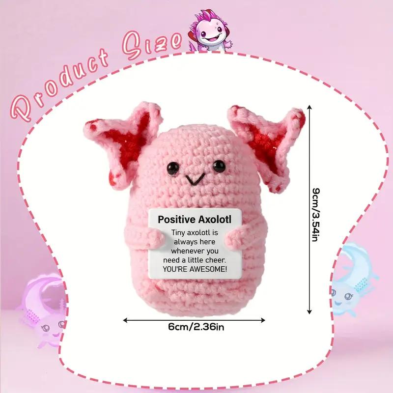 Funny Crochet Positive Energy Dolls Cute Mini Knitted Potatoes Handwoven Figurine Crafts Gifts Emotional Inspirational Support
