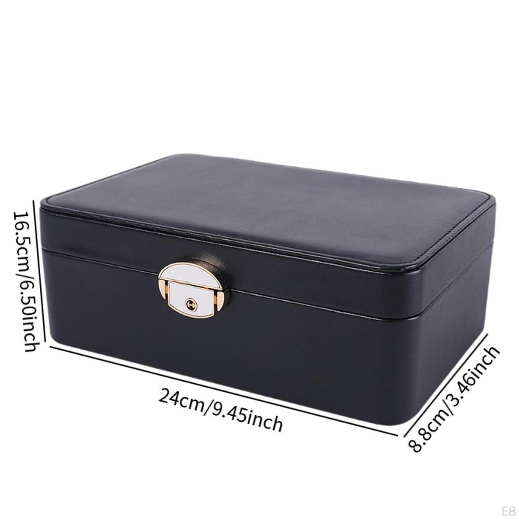 Jewelery Case Display Box Travel Portable Jewelry Holder Decorative for Necklaces Ear Studs