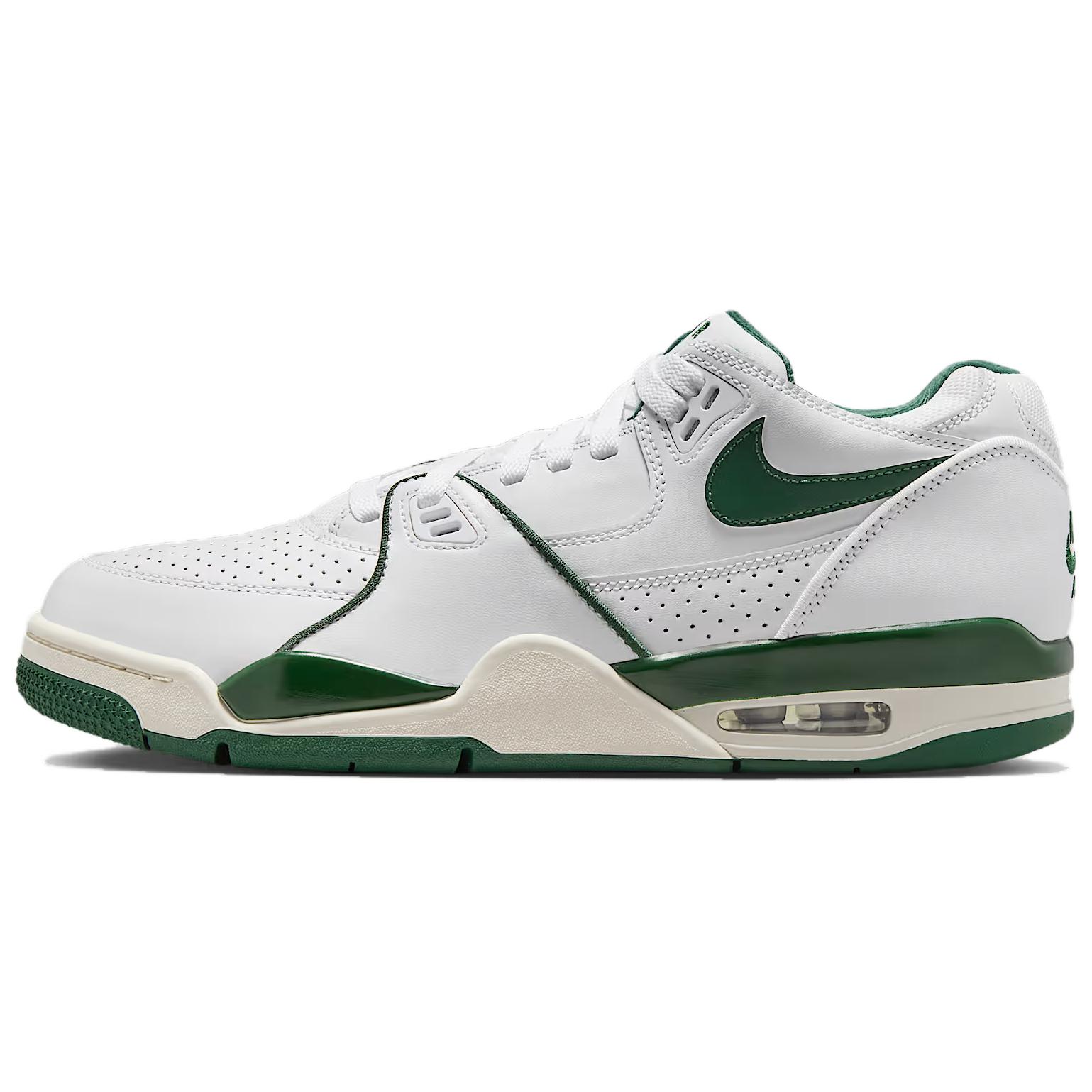 

Nike Air Flight 89 Low Comfortable Durable Low-Top Retro Basketball Shoes Men sneaker White Green HJ4484102 44.5