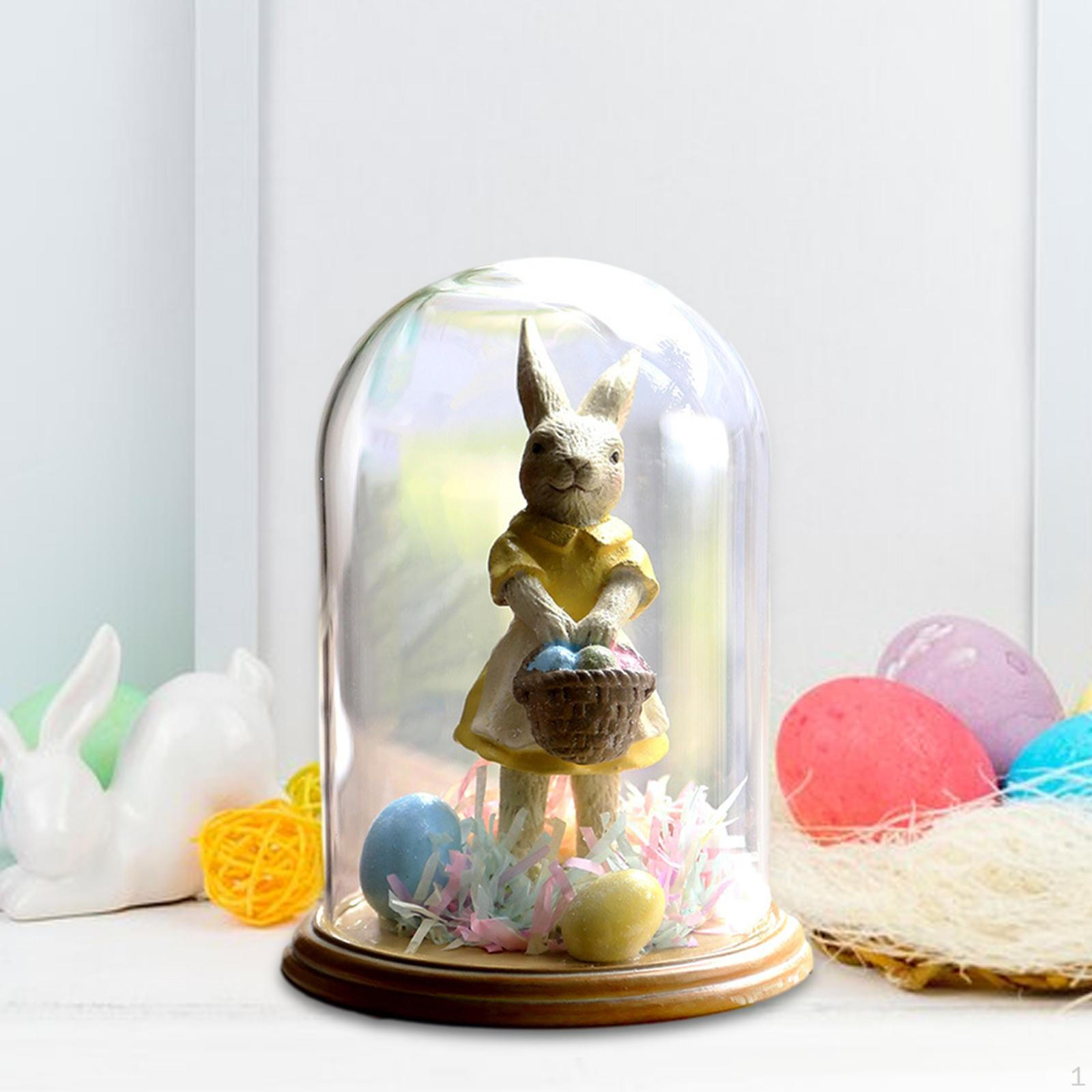 

Statue Bunny Figurine Photo Props Gifts Artwork Window Cute Ornament Animal Sculpture for