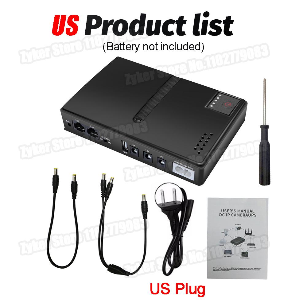 Mini UPS Router Optical Cat Adapter Uninterruptible Power Supply DC Backup Power AC 110V 220V To DC 5V 9V 12V 15V 24V NO Battery