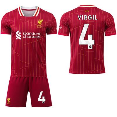 2024-25 Liverpool Red Home Jersey #7 Wirtz #11 Salah Football Jerseys