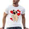 Valentines Day Pug Flossing Dog Tshirt Summer Holiday Tshirt