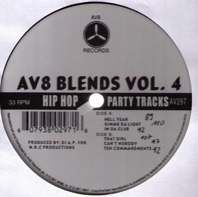 12-Zoll Schallplatte DJ A.P. - AV8 Blends Vol.4 AV297 AV8 Records US Rap & Hip-Hop/R&B Gebraucht
