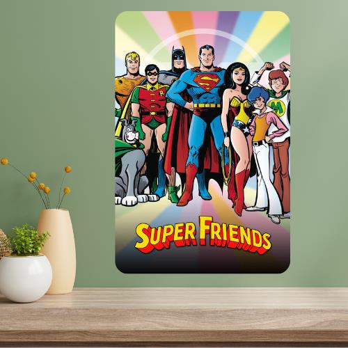 Super Friends Metal TV Show Poster Sign 20x30cm（7.8x11.8inch）