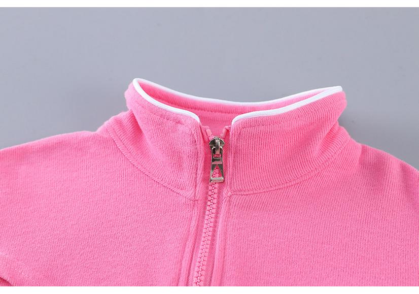 Girls' Korean Style Spring/Autumn Zipper Sweatshirt & Pants Two-Piece Set