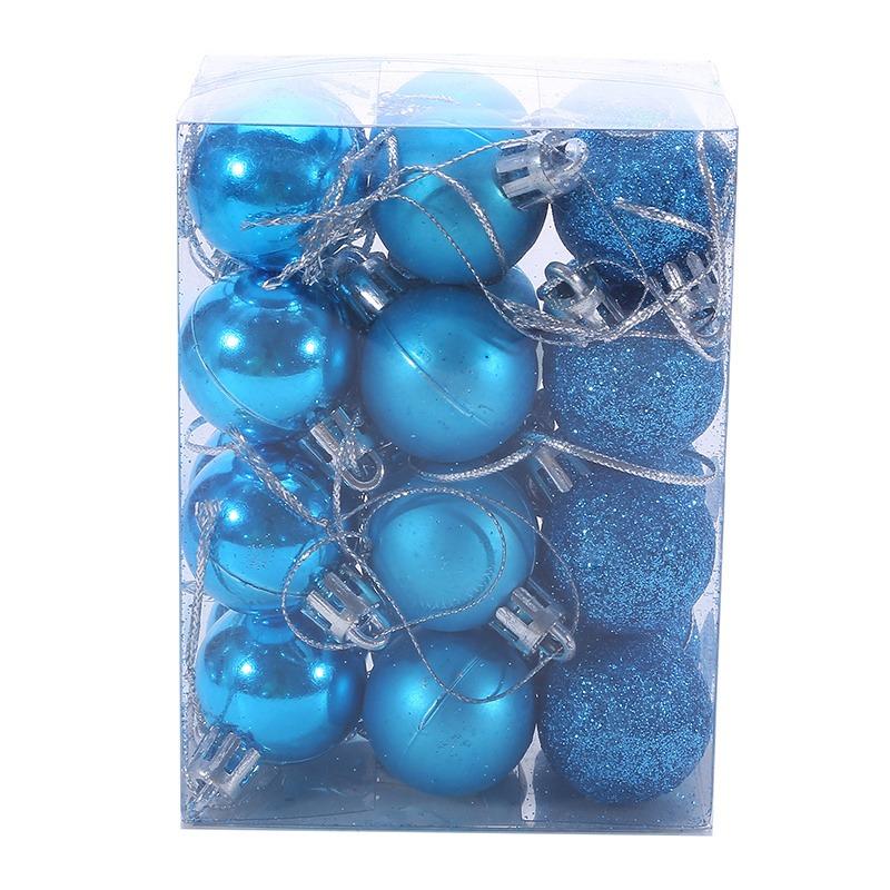 NEW 24pcs Christmas Balls 3cm Colored Ball Pendants DIY Christmas Tree Party Hanging Ornaments Set New Year Home Xmas Decoration