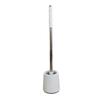 2-in-1 Wall-Mounted Toilet Brush Set with Base - Long Handle for No Dead Corners