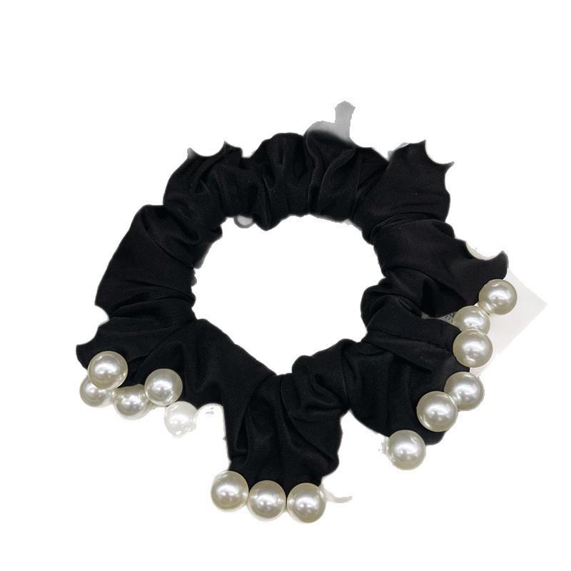 Elegant Korean-Style Pearl Beaded Hair Tie for Low Ponytails and Buns - 2025 Edition