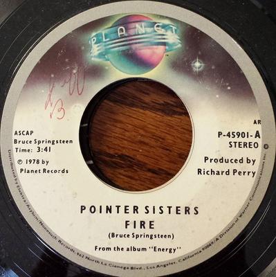 7inch Record POINTER SISTERS - Fire P45901 Planet 1978 US Soul/Funk Used