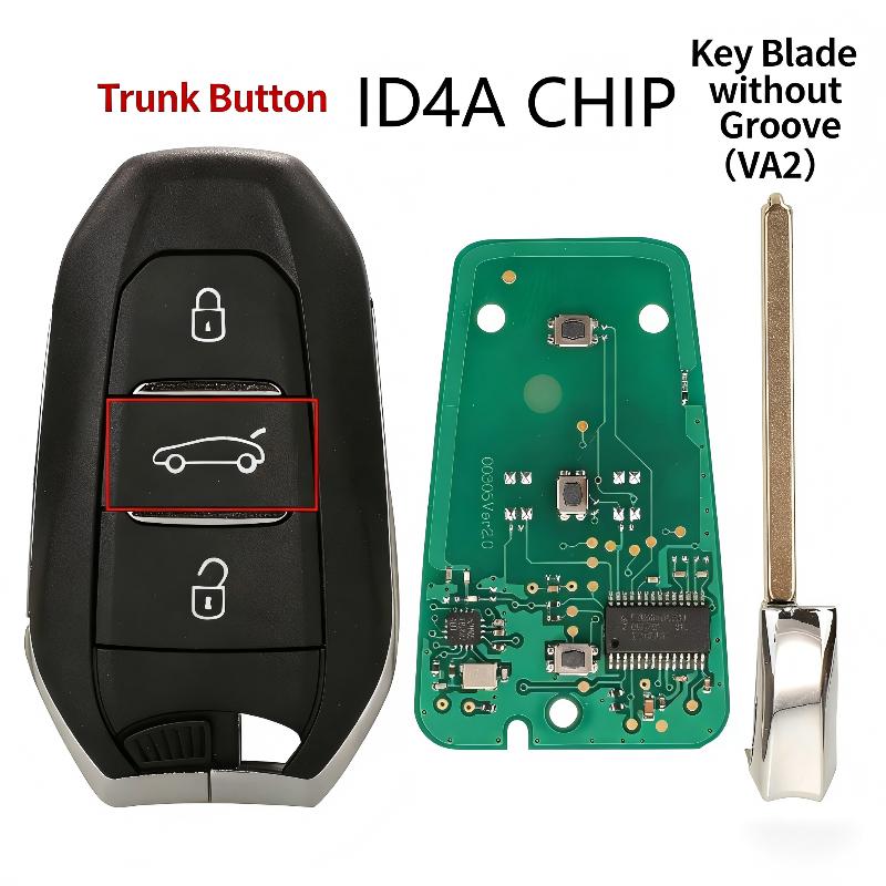 Smart Remote Car Key 433MHz ID46/4A For 208 308 508 3008 5008 DS3 DS4 DS5 C3 C4 C5 2010+ IM2A A01TAB