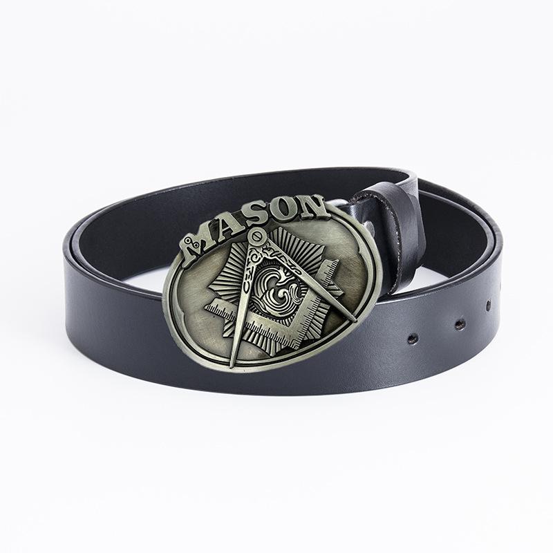 Men's Personalized Belt Fashion Trend Belt Pure Cowhide Belt