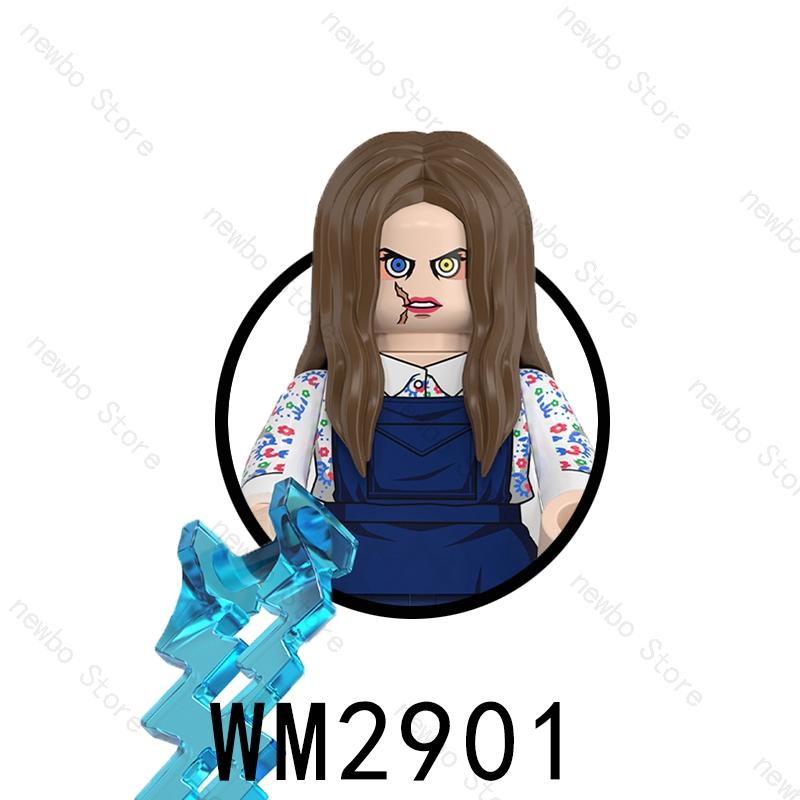 WM6205 Hot Horror Movie Protagonist character Mini Action Figures Nun Vampire Bricks Building Blocks Halloween Toys For Children