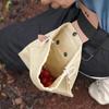 1 Stück faltbare Sammeltasche Leinwand Bushcraft-Tasche Sammelbeutel Aufbewahrungstaschen Einfach um Gürtel zu Schlaufen Taschen für Camping Wandern