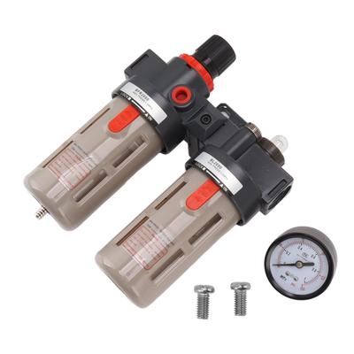 Compressed Air Filter Regulator Aluminum Alloy Strong Filtration Water Oil Trap Separator G1 4