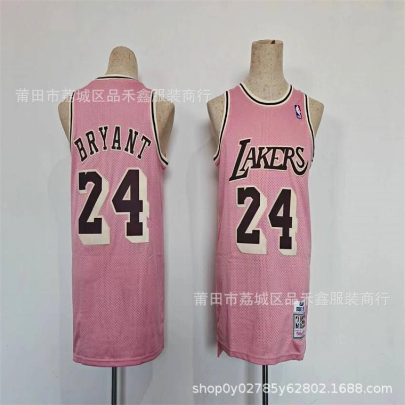 Basketball Jersey Men Women Cotton Team Sport Shirt Kobe Bryant 24 Pink Bulls 23 Sketch Black Custom Fan Apparel