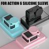 Silicone Protective Case for DJI Action 6 Cover with Lens Cap Lanyard Anti-Scratch Shock-Absorbent Protective Case Accessories