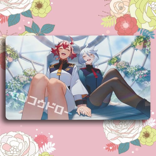 

Senkou Draw Card Game Playmat, Mobile Suit Gundam: The Witch of Mercury, Sletta, Miorine (C) Anime Merchandise, TCG All-Purpose Playmat with Storage C