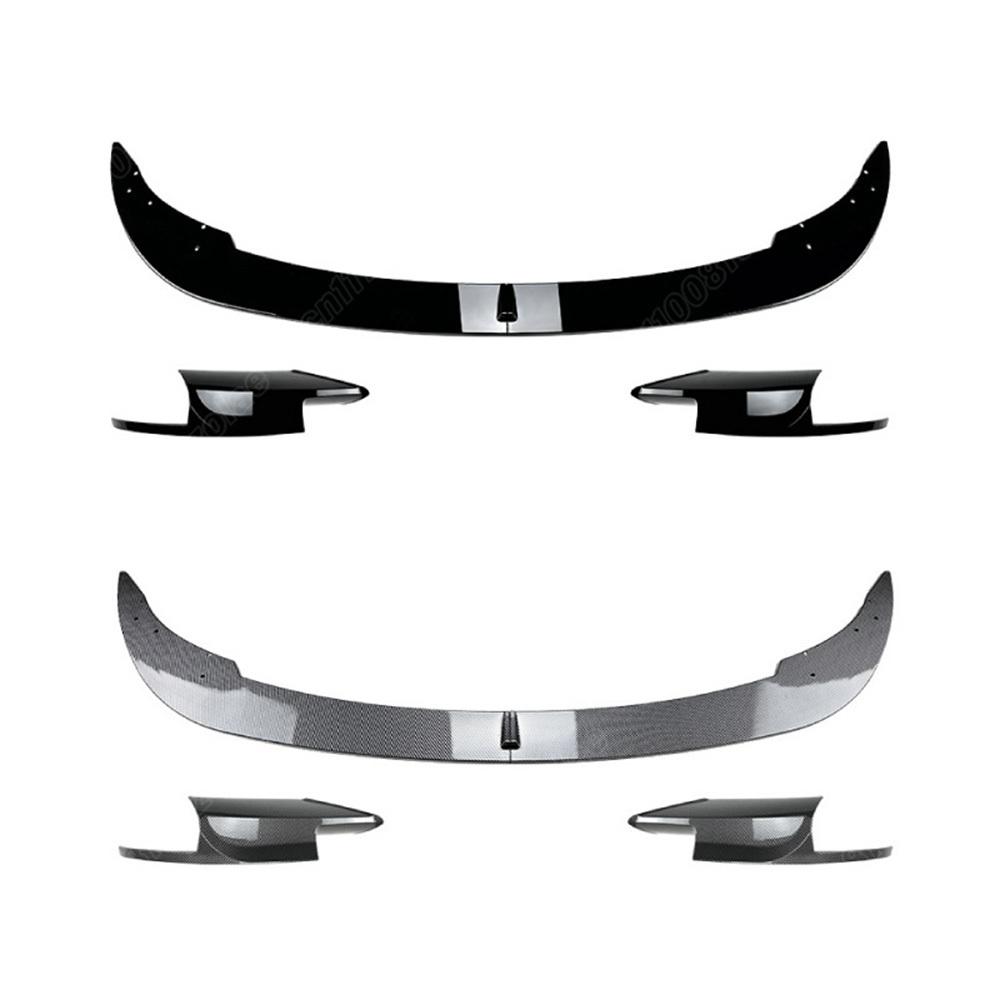 Para BMW F10 F11 M5 2011 2012 2013 2014 2015 2016 2017 Alerón de Labio de Parachoques Delantero de Automóvil Hoja Ala Trasera Spoiler de Mentón Delantero Kit de Carrocería
