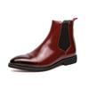 Fashion High top leather shoes Autumn and winter style Trendy men's outdoor street Daily work and busines Office boot suit 38-46