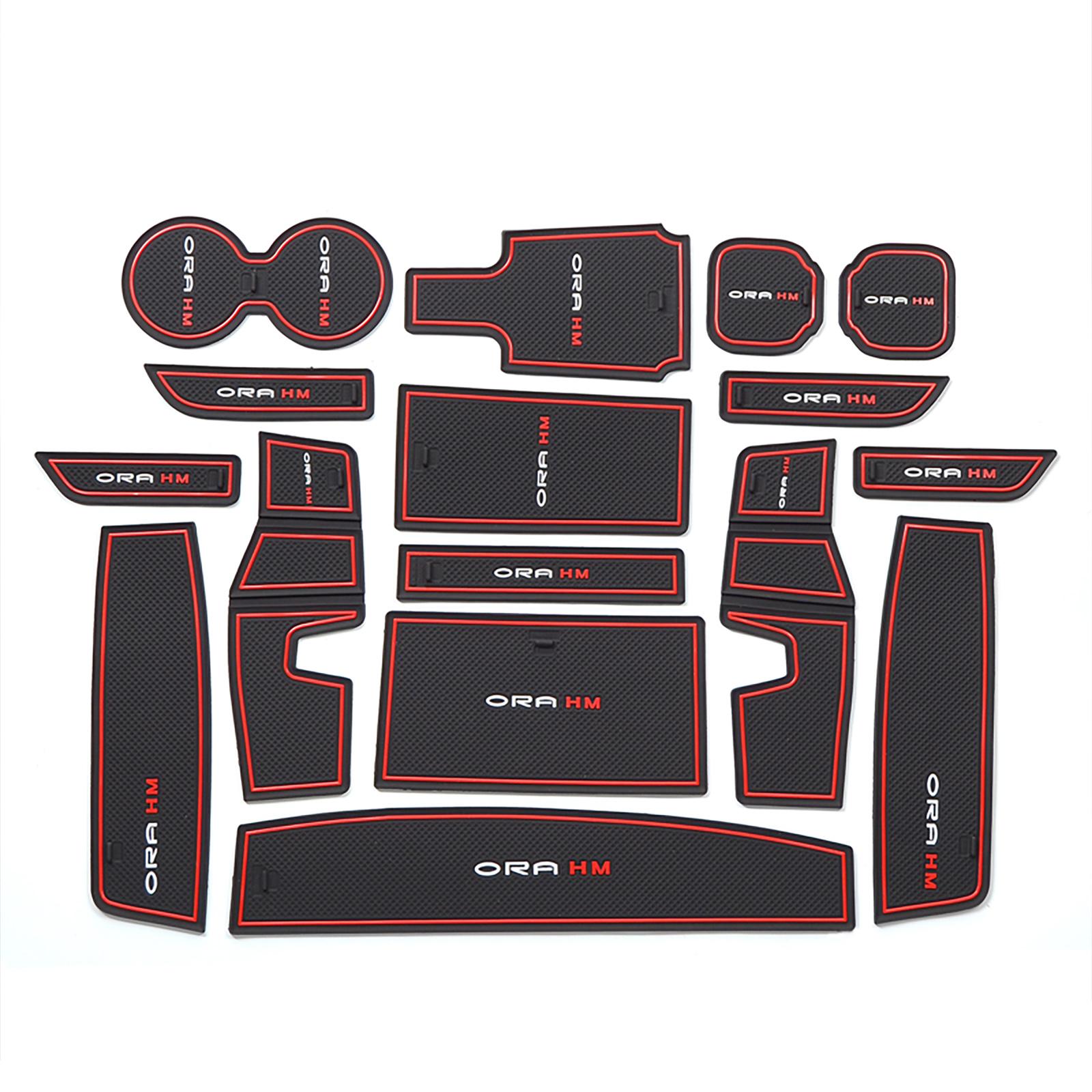 

для Ora Funky Cat противоскользящий коврик для дверного проема, противоскользящая накладка на дверной паз, подстаканник, аксессуары для интерьера, резина 16pcs