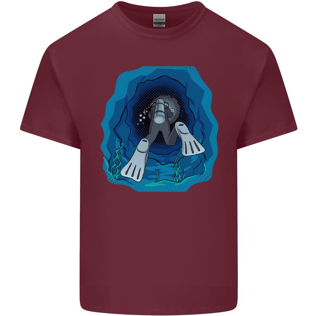 3D Scuba Diver Diving Unisexs Light Cotton TShirt